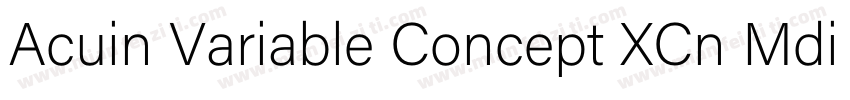 Acuin Variable Concept XCn Mdi字体转换